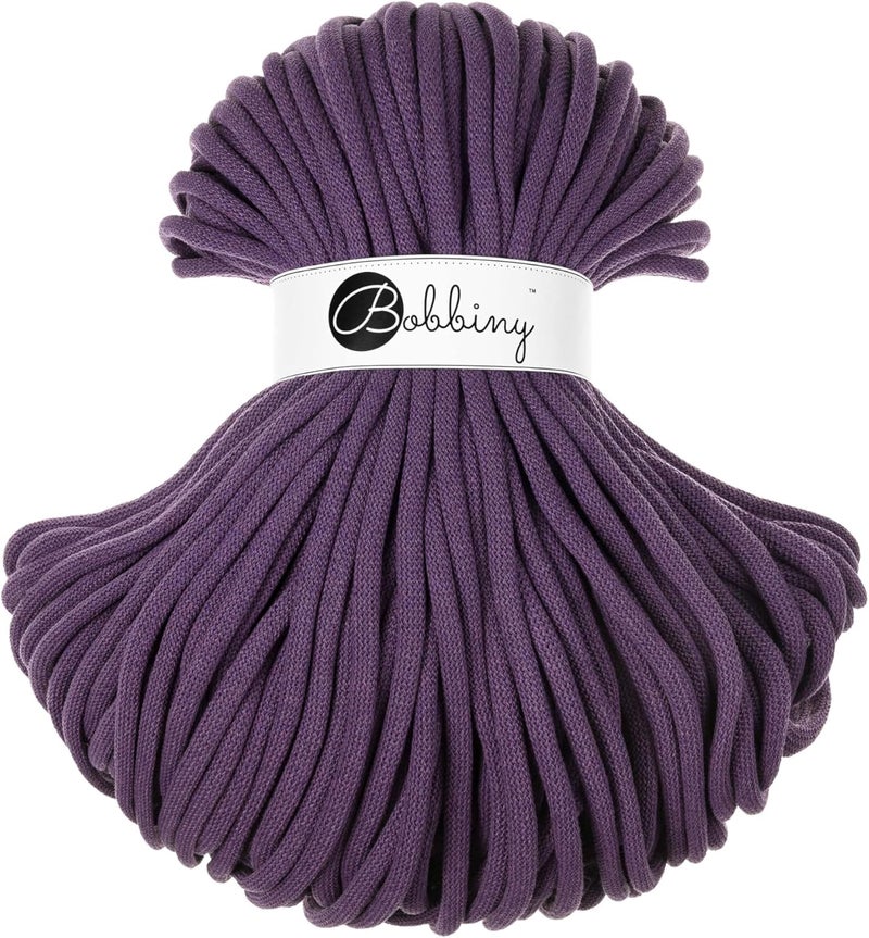 Jumbo 9mm Braided Macrame Cord (Violet) 108yds/330ft
